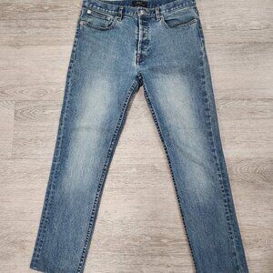 A.P.C. Petit New Standard Blue Slim Tapered Button Fly Jeans Men's Size 29